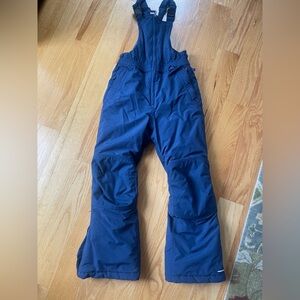 Kids Squall Waterproof Insulated Iron Knee Snow Bibs Snowpants LandsEnd Size 10